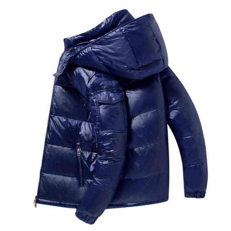 Men's Warm Winter Jacket Shiny Coat Hood Blue Duck Down Brand Detachable Hat Parka Male Overcoat 2021 Thermal Puffer Jacket Men Y1029, Black
Men's Warm Winter Jacket Shiny Coat Hood Blue Duck Down Brand Detachable Hat Parka Male Overcoat 2021 Thermal Puffer Jacket Men Y1029, Black