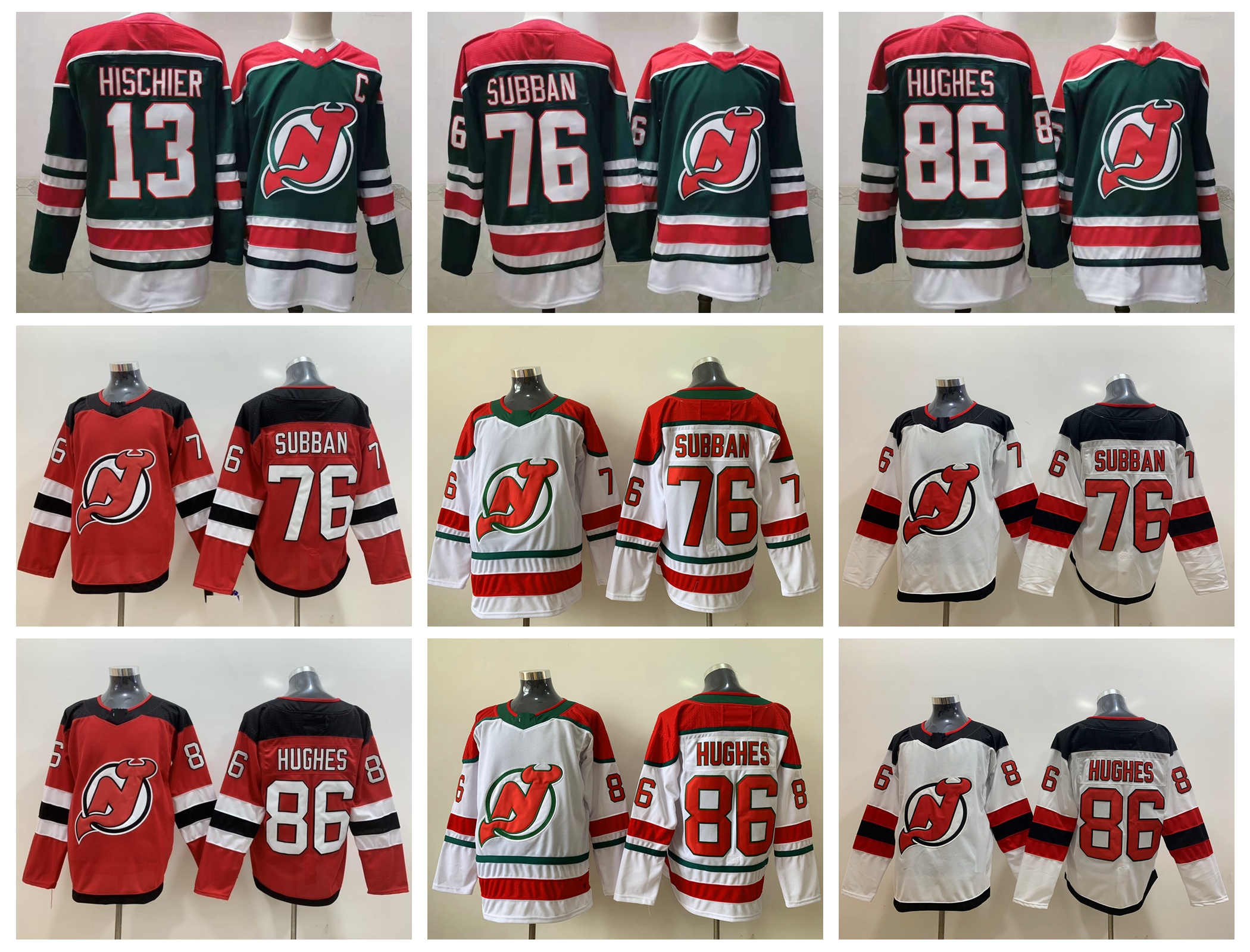 2021 New Jersey Devils Hockey Jerseys Mens Jack Hughes Nico Hischier P.K. Subban Miles Wood Mackenzie Blackwood Pavel Zacha Jesper Bratt Wil, Black;red
2021 New Jersey Devils Hockey Jerseys Mens Jack Hughes Nico Hischier P.K. Subban Miles Wood Mackenzie Blackwood Pavel Zacha Jesper Bratt Wil, Black;red