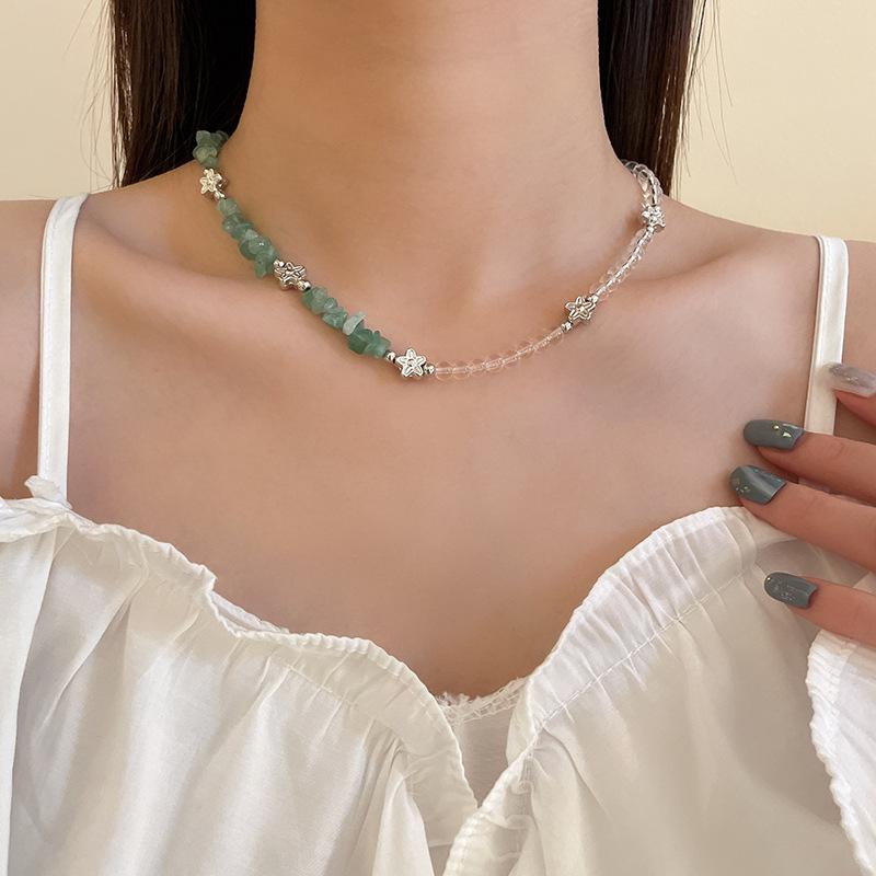 Pendant Necklaces Origin Summer Exquisite Asymmetric Irregular Crystal Flower Chokers Necklace For Women Girls Star Beaded Jewelry
Pendant Necklaces Origin Summer Exquisite Asymmetric Irregular Crystal Flower Chokers Necklace For Women Girls Star Beaded Jewelry