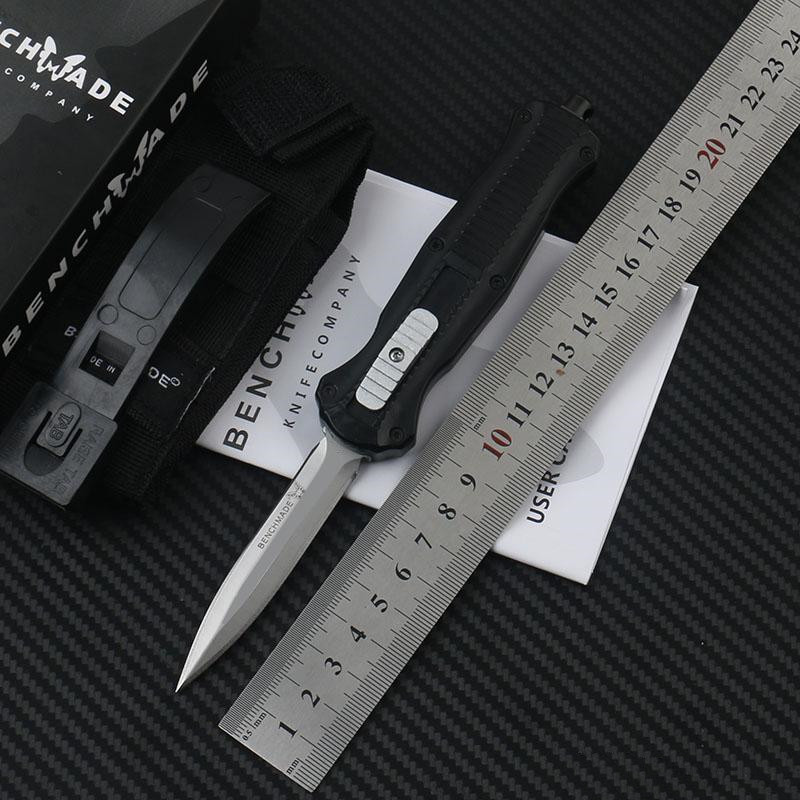 Benchmade BM3300 Mini Infidel Double Action Automatic Knives D2 Steel Spear Point EDC Pocket Tactical Gear Survival Knife with Nylon Sheath
Benchmade BM3300 Mini Infidel Double Action Automatic Knives D2 Steel Spear Point EDC Pocket Tactical Gear Survival Knife with Nylon Sheath