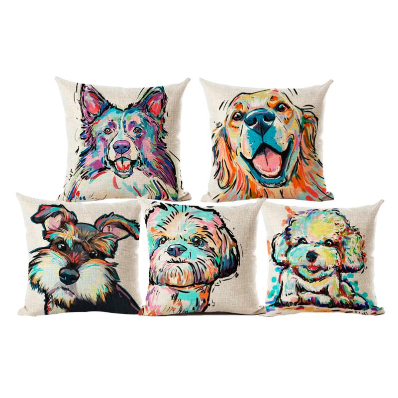 Cushion/Decorative Pillow Animal Cushion Cover Watercolor Dog Children Decorative Covers For Sofa Throw Car Chair Home Decor Case, 01
Cushion/Decorative Pillow Animal Cushion Cover Watercolor Dog Children Decorative Covers For Sofa Throw Car Chair Home Decor Case, 01