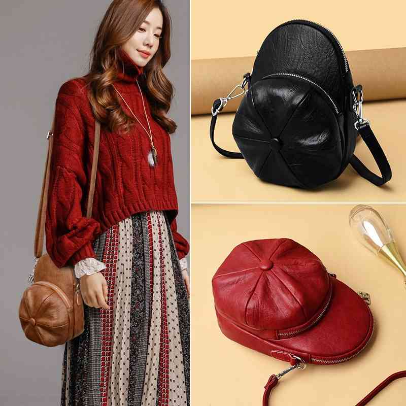 Bag women 2020 new fashion round hat shape personalized creative hand women's single shoulder diagonal bag, Red
Bag women 2020 new fashion round hat shape personalized creative hand women's single shoulder diagonal bag, Red