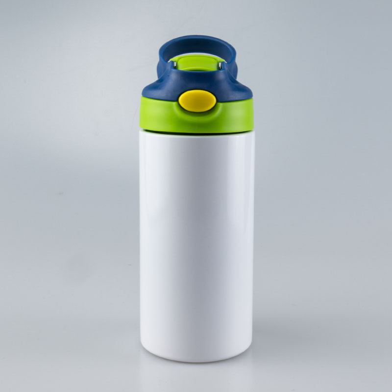 12oz Sublimation Straight Kids Tumbler Sippy cup Children Water Bottle Blank white Stainless Steel insulated student drinking cup 6 colors - view 5