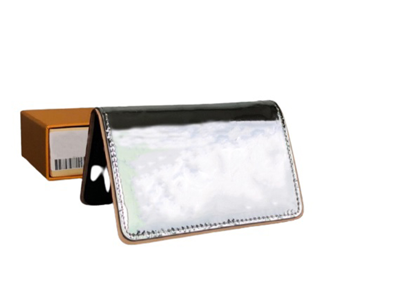 Latest Silver Mirror Wallet for Women clutch bag single Turn over Long Short wallets ladies Fashion classical Embossing purses with box card
Latest Silver Mirror Wallet for Women clutch bag single Turn over Long Short wallets ladies Fashion classical Embossing purses with box card