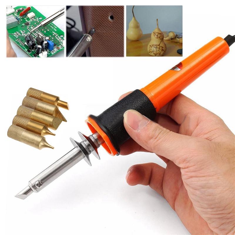 2025 new Hand Power Tool Accessories 110V220V 30W Electric Soldering Iron Pen Wood Burning Set Pencil Burner With Tips And Eu Plug6950850 Fr