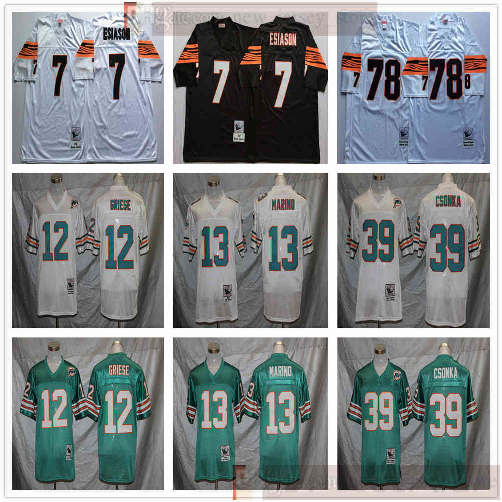 Vintage 75th NCAA Football 39 Larry Csonka Jersey Stitched 13 Dan Marino 12 Bob Griese 7 Boomer Esiason 78 Anthony Munoz Jerseys Green White, Black;red 
Vintage 75th NCAA Football 39 Larry Csonka Jersey Stitched 13 Dan Marino 12 Bob Griese 7 Boomer Esiason 78 Anthony Munoz Jerseys Green White, Black;red