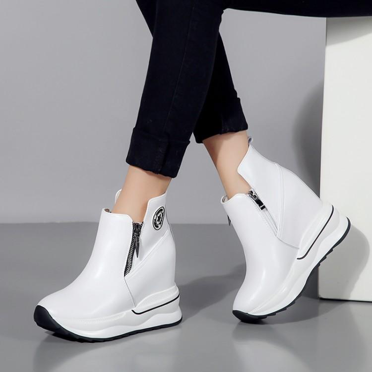 Boots Cow Leather Women Ankle Wedges Spring Autumn Female Shoes High Heel Platform Increasing Ladies Casual Footwear, Black
Boots Cow Leather Women Ankle Wedges Spring Autumn Female Shoes High Heel Platform Increasing Ladies Casual Footwear, Black