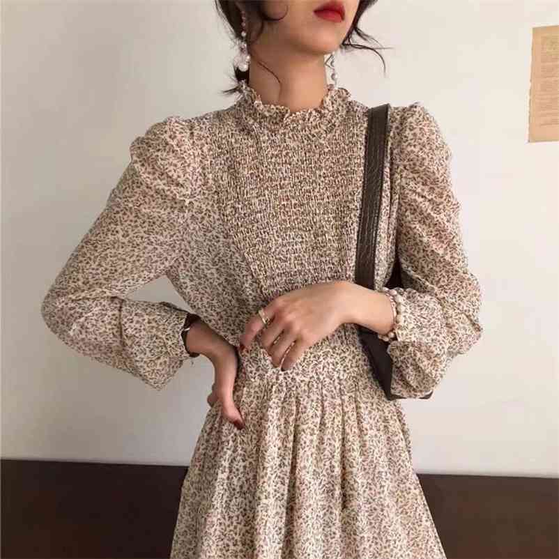 Women Autumn Vintage Vestidos Lady Elegant Long Sleeve Floral High Waist Dress Female Stand Collar long 210517, Black
Women Autumn Vintage Vestidos Lady Elegant Long Sleeve Floral High Waist Dress Female Stand Collar long 210517, Black