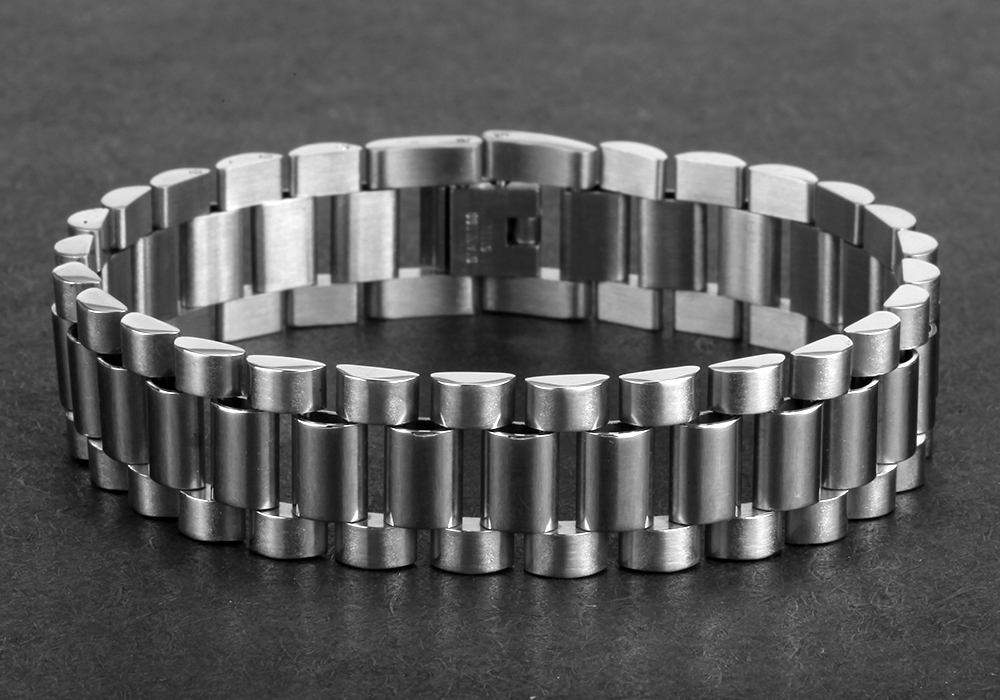 Luxury Gold Cuff Stainless Steel Bracelet Wristband Men Jewelry Bracelets Bangles Gift for Him