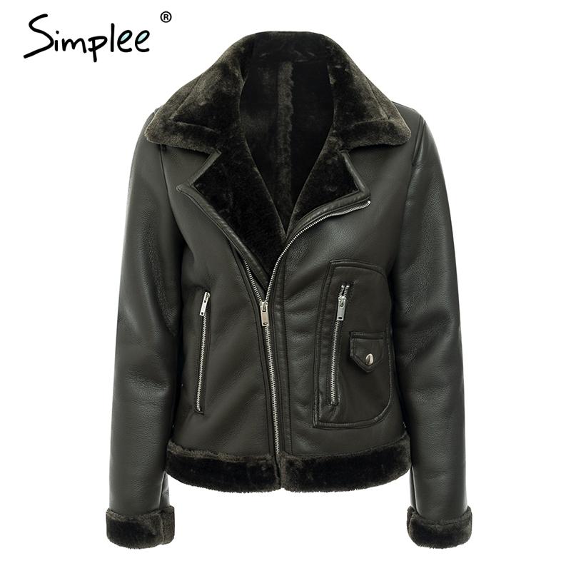 Women's Leather & Faux Simplee Sexy Fur Turndown Collar PU Women Jacket Zipper Pocket Winter Thick Coat Vintage Skinny Female Outwear, Black
Women's Leather & Faux Simplee Sexy Fur Turndown Collar PU Women Jacket Zipper Pocket Winter Thick Coat Vintage Skinny Female Outwear, Black