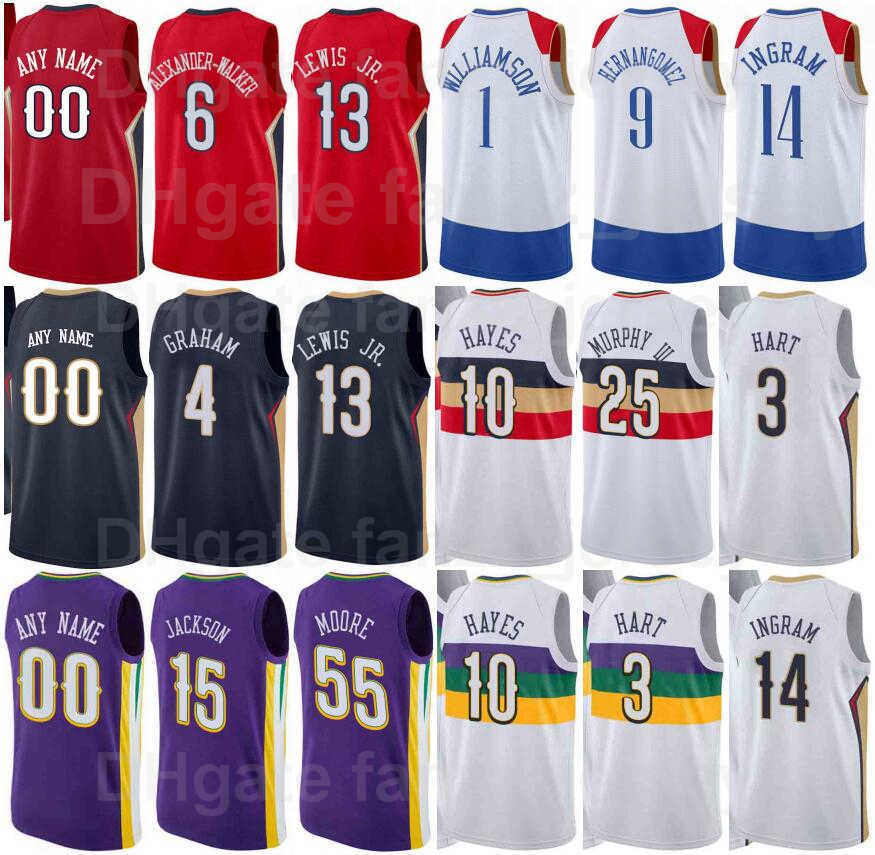 Screen Printed Basketball Trey Murphy Jersey 25 Garrett Temple 41 Larry Nance Jr. 22 Tony Snell 21 Jaxson Hayes 10 Kira Lewis JR. 13 Willy Hernangomez 9 Men Women Kids, Purple
Screen Printed Basketball Trey Murphy Jersey 25 Garrett Temple 41 Larry Nance Jr. 22 Tony Snell 21 Jaxson Hayes 10 Kira Lewis JR. 13 Willy Hernangomez 9 Men Women Kids, Purple