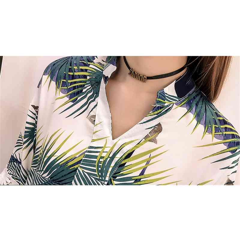 Spring Summer Holiday Fashion Women Blouses Shirts Plus Size Lace Hollow Soft Seaside Long Sleeve Female Blusas 0434 40 210506