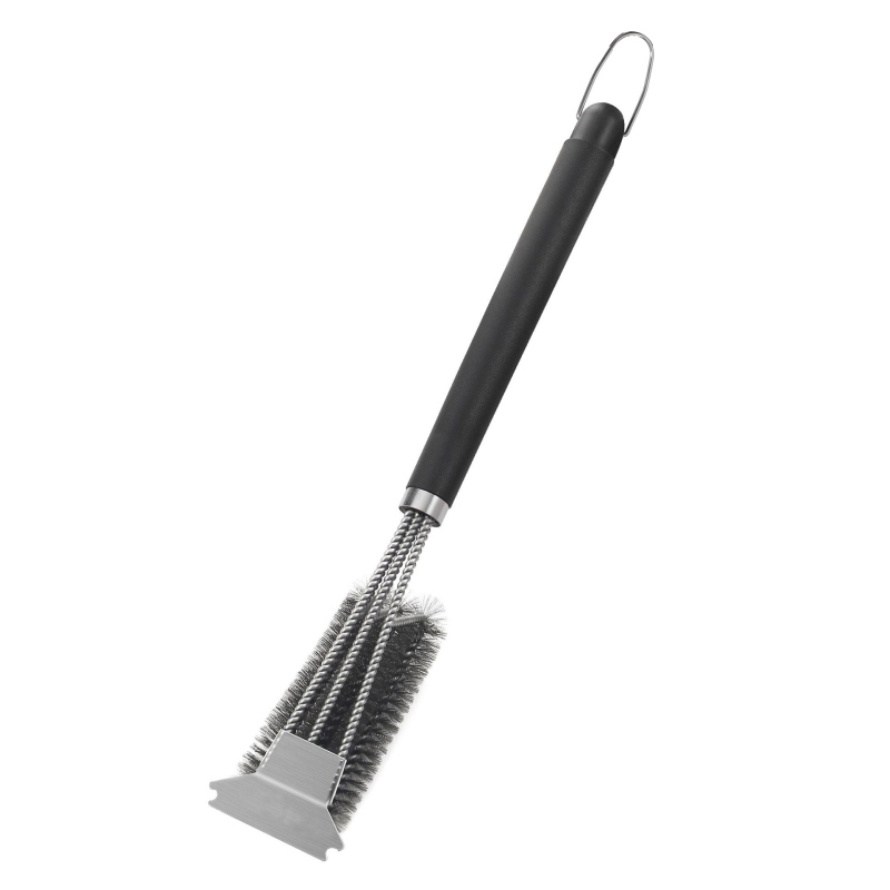 1PC BBQ Grill Cleaning Brush Stainless Steel Kitchen Accessories Bristles Cleaning Brushes Cooking Tool Barbecue Gadget