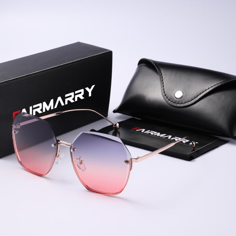 Sunglasses Fairmarry Semi Rimless Women's Fashion Pochromic Round Sun Glasses Driver Metal Frame Decorative Designer Eyewear
Sunglasses Fairmarry Semi Rimless Women's Fashion Pochromic Round Sun Glasses Driver Metal Frame Decorative Designer Eyewear