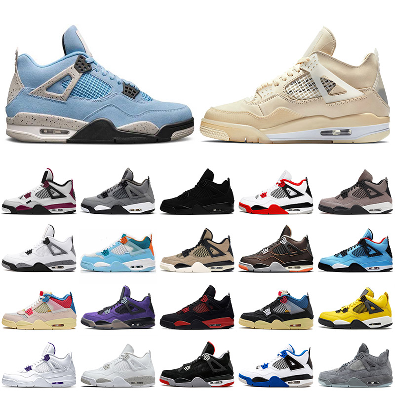 With Box 2021 Jumpman 4 4s Mens Basketball Shoes Retro University Blue Sail White Oreo Off Travis Scott Purple Red Thunder Trainers Sneakers, White;red
With Box 2021 Jumpman 4 4s Mens Basketball Shoes Retro University Blue Sail White Oreo Off Travis Scott Purple Red Thunder Trainers Sneakers, White;red