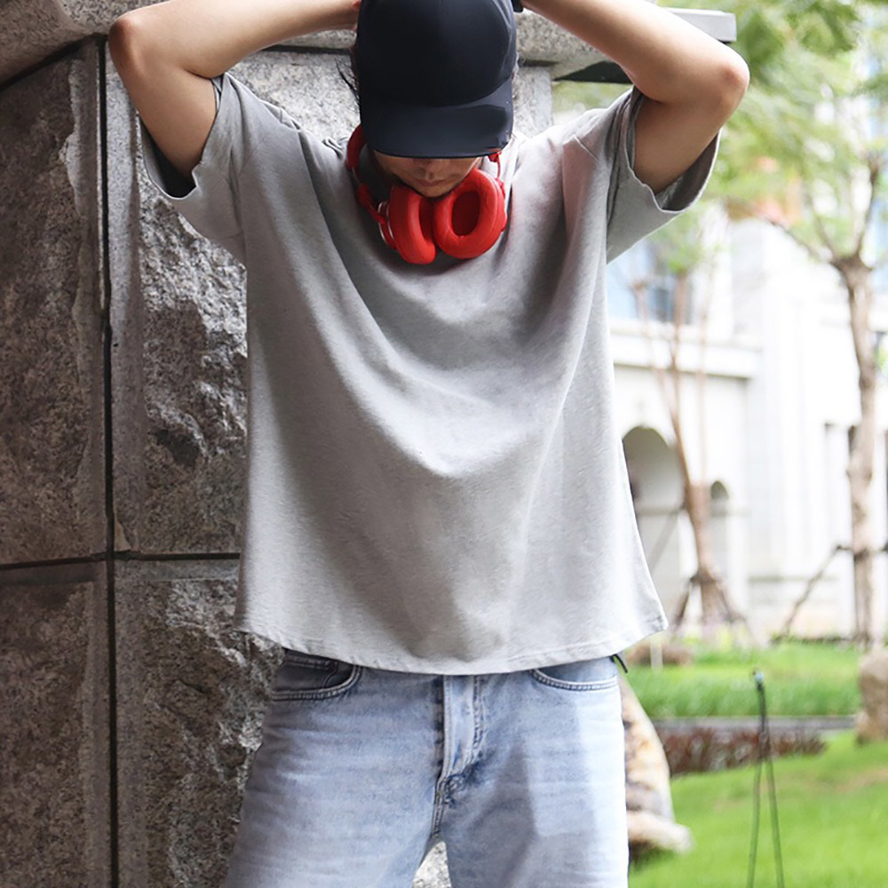 style Cotton100% Men T-Shirts Summer Casual Tshirts Men Short Drop Shoulder Cotton Basic Plain Solid Tee Shirts Plus Size 210518