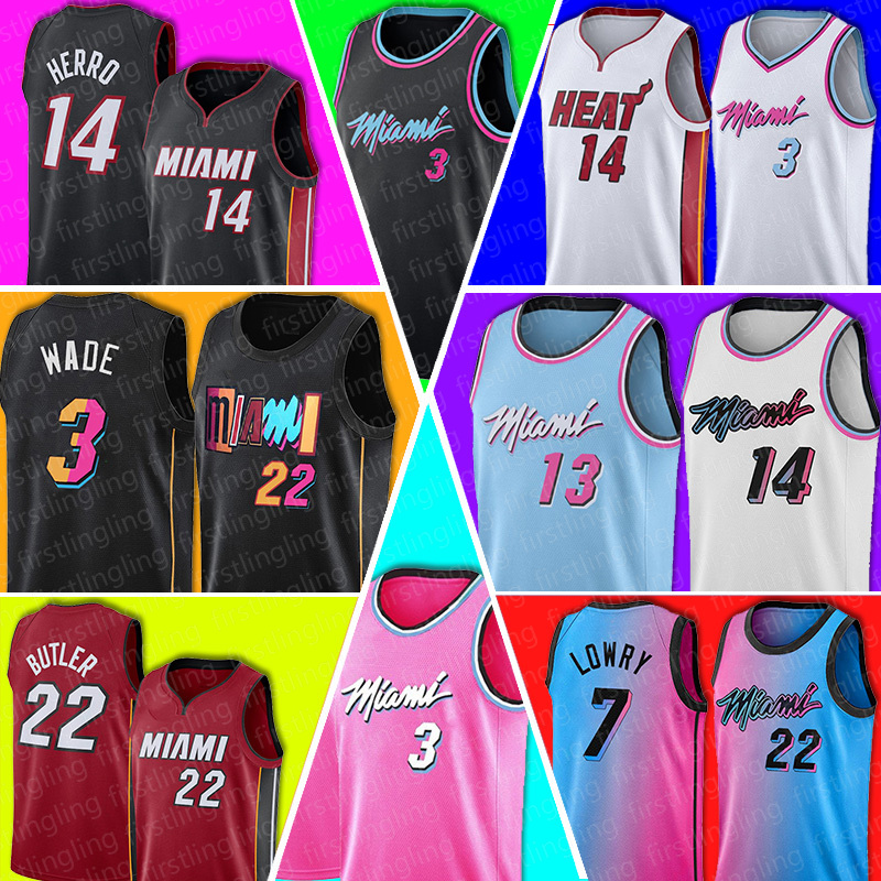 MiamiHeats Basketball Jersey Dwyane 3 Wade Jimmy 22 Butler Tyler 14 Herro Kyle 7 Lowry Bam 13 Adebayo 55 Robinson Goran 7 Dragic Mens Pink Black, Ncaa jersey
MiamiHeats Basketball Jersey Dwyane 3 Wade Jimmy 22 Butler Tyler 14 Herro Kyle 7 Lowry Bam 13 Adebayo 55 Robinson Goran 7 Dragic Mens Pink Black, Ncaa jersey
