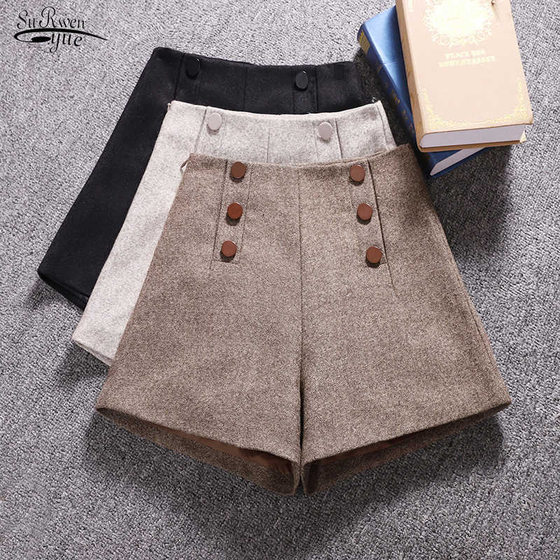 Short Mujer Korean Wool Shorts Women Winter Loose Wide Leg Shorts Feminino Autumn Zipper Pocket with Buttons Chic 7435 210527, Apricot
Short Mujer Korean Wool Shorts Women Winter Loose Wide Leg Shorts Feminino Autumn Zipper Pocket with Buttons Chic 7435 210527, Apricot
