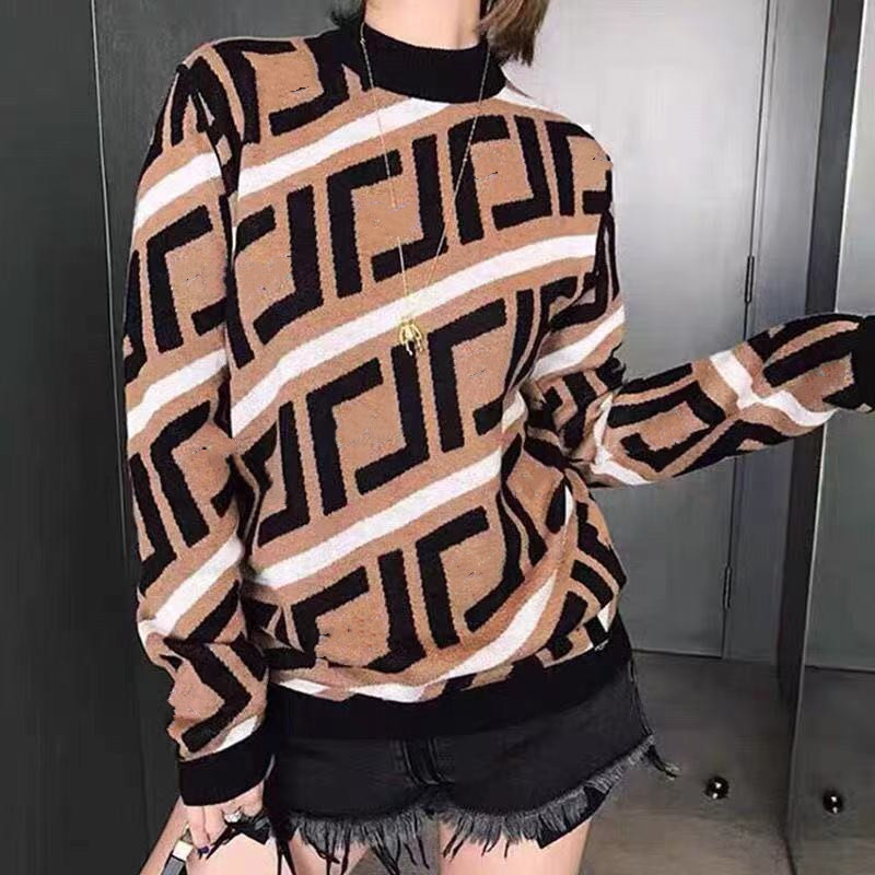 designer Designer trend new girly temperament double striped jacquard sweater fashionable loose wild letter JMX4, White
designer Designer trend new girly temperament double striped jacquard sweater fashionable loose wild letter JMX4, White