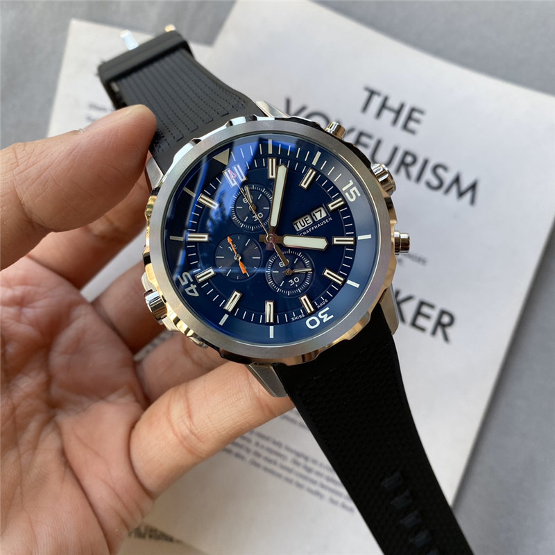 Premium Men's Watch, 2021, Leisure & Business Quartz Movement, Rubber Strap, AAA 43mm Dial Waterproof, Blue
Premium Men's Watch, 2021, Leisure & Business Quartz Movement, Rubber Strap, AAA 43mm Dial Waterproof, Blue