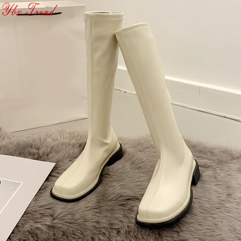 Boots Autumn Winter Fashion Woman Knee Kigh Square Toe Women Long Boot Soft PU Low Heels Zipper Ladies Shoe Female 2021, Black
Boots Autumn Winter Fashion Woman Knee Kigh Square Toe Women Long Boot Soft PU Low Heels Zipper Ladies Shoe Female 2021, Black