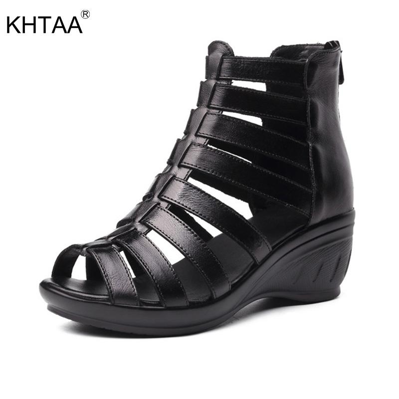 Women Gladiator Sandals Hollow Out Wedges Fashion Casual Woman Shoes Peep Toe Zip Rome Ladies Comfortable Female, Black
Women Gladiator Sandals Hollow Out Wedges Fashion Casual Woman Shoes Peep Toe Zip Rome Ladies Comfortable Female, Black