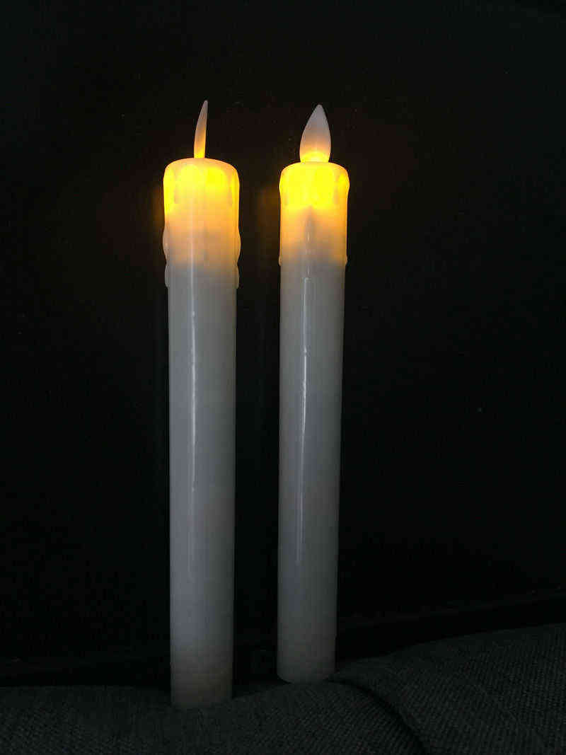 10pcs Swinging Dipped Wax Moving Wick Dancing Flame Led Taper stick candle lamp Home Wedding Xmas Bar party Church Decor 21CM
10pcs Swinging Dipped Wax Moving Wick Dancing Flame Led Taper stick candle lamp Home Wedding Xmas Bar party Church Decor 21CM