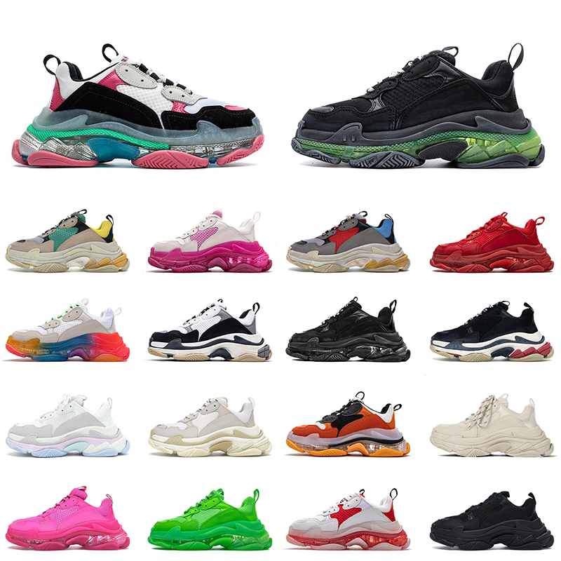 High Quality Balenciagas Clear Sole Triple S Mens Women Casual Shoes Designer Running Platform 17FW Paris Vintage Old Crystal Bottom Sneakers Trainers, B42 36-40
High Quality Balenciagas Clear Sole Triple S Mens Women Casual Shoes Designer Running Platform 17FW Paris Vintage Old Crystal Bottom Sneakers Trainers, B42 36-40