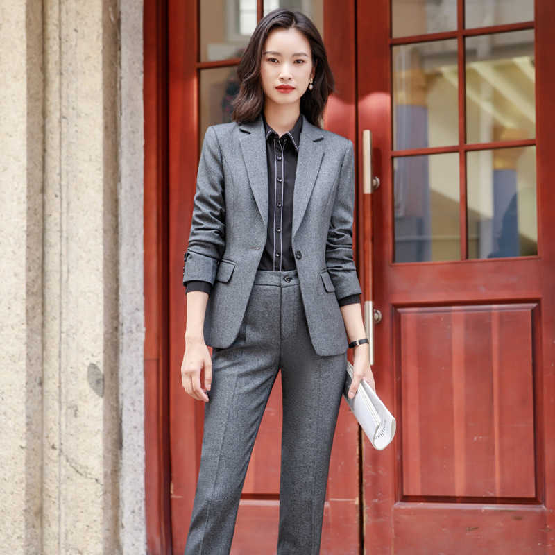 Autumn and Winter Suit Pants High Quality Women's Suits Two-piece Elegant Office Jacket Overalls Slim Business Wear Female 210527, Blazer skirt a
Autumn and Winter Suit Pants High Quality Women's Suits Two-piece Elegant Office Jacket Overalls Slim Business Wear Female 210527, Blazer skirt a