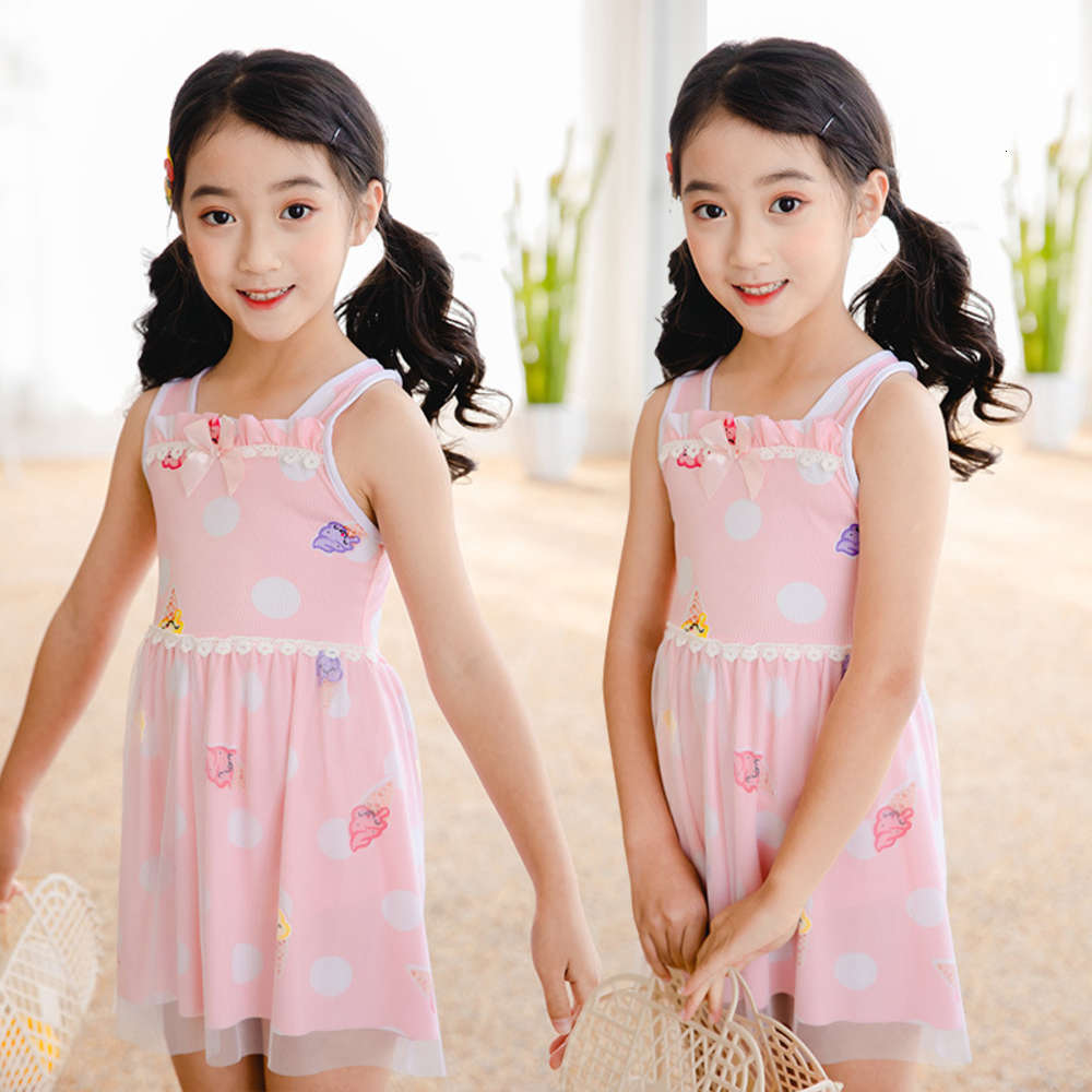 Swimsuit children's Girl Korean 2-6 year old one piece cute middle and small flat angle western style skirt spring girls', Blue
Swimsuit children's Girl Korean 2-6 year old one piece cute middle and small flat angle western style skirt spring girls', Blue