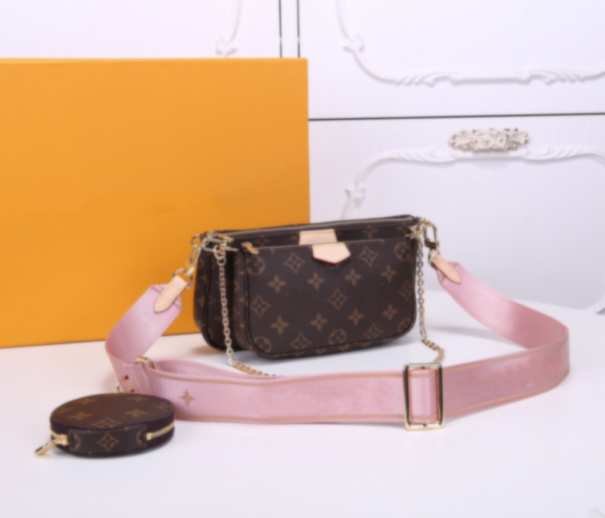 LVLouisVitton Vutton 3Pcs Multi Pochette Accessoires Crossbody Shoulder Bags Designers Genuine Leather Women Handbag Purse
LVLouisVitton Vutton 3Pcs Multi Pochette Accessoires Crossbody Shoulder Bags Designers Genuine Leather Women Handbag Purse