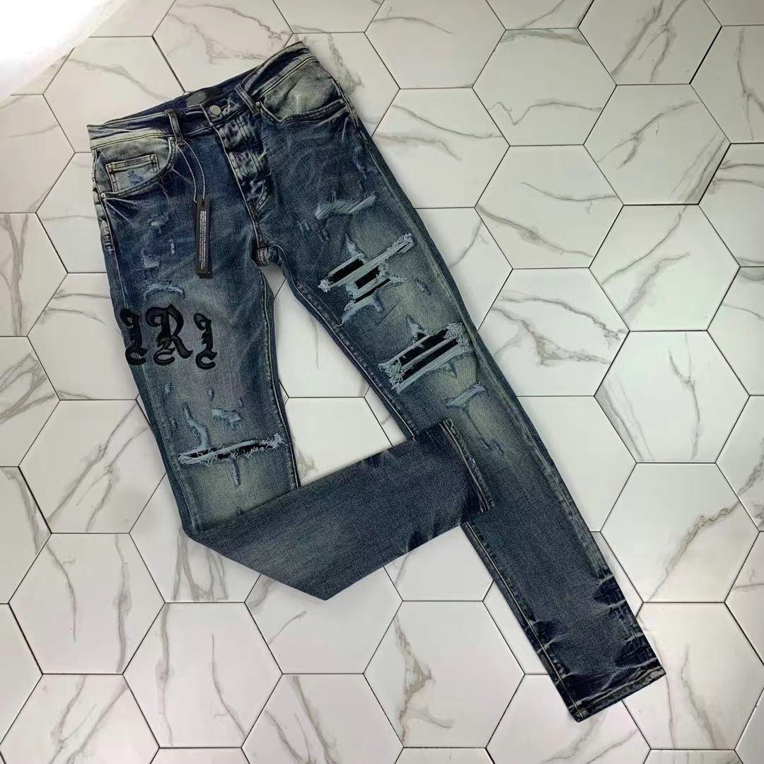 HM 330 blue High quality Mens jeans Distressed Motorcycle biker jean Rock Skinny Slim Ripped hole stripe Fashionable snake embroidery Denim pants
HM 330 blue High quality Mens jeans Distressed Motorcycle biker jean Rock Skinny Slim Ripped hole stripe Fashionable snake embroidery Denim pants