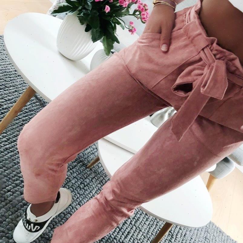 stretchy elastic high waist pencil women pant bow tie belt slim long trousers with pockets bottoms, Black;white
stretchy elastic high waist pencil women pant bow tie belt slim long trousers with pockets bottoms, Black;white