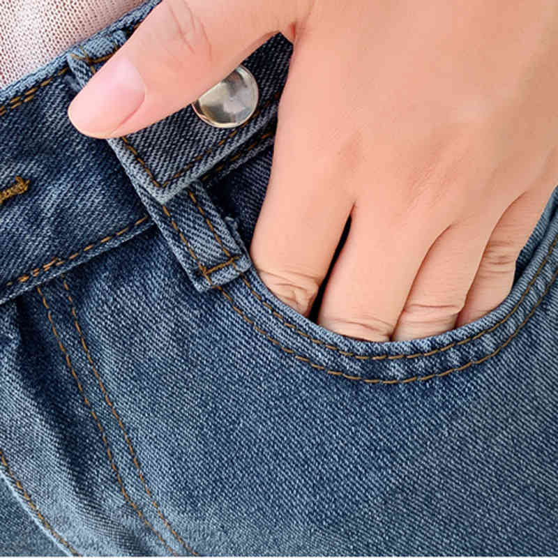 Women Casual Loose Mom Jeans Fashion Wide Leg High Waist Woman Autumn Straight Slim Denim Trousers Femme 10828 210518