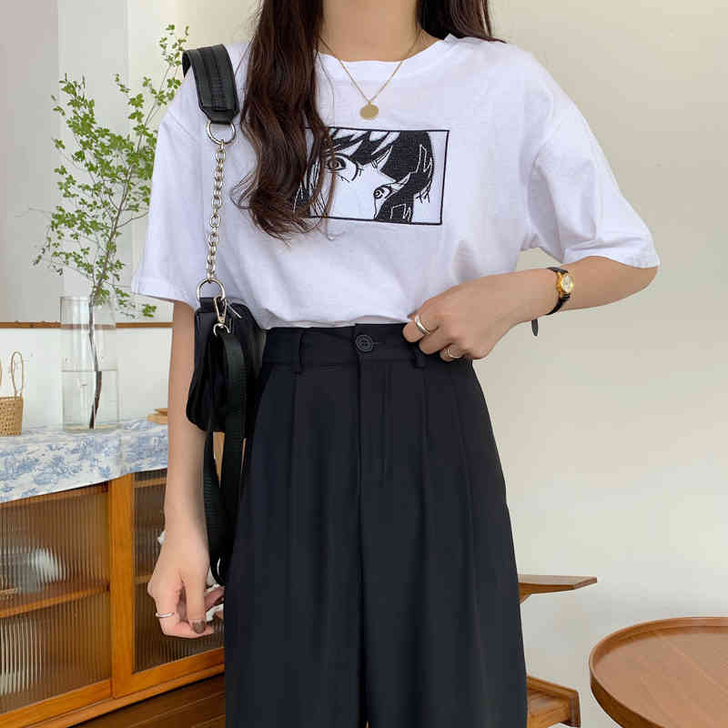 Nomikuma Autumn Straight Suit Pants Korean Solid High Waist Elegant Long Trousers Causal Femme Pantalones De Mujer 6C094 210427