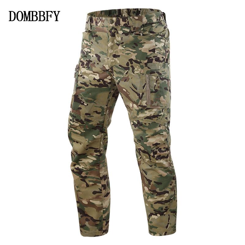 Military Tactical Cargo Pants Men Spring Autumn SWAT Multi-Pocket Breathable Mens Army Combat Camouflage Trousers 5XL Men's