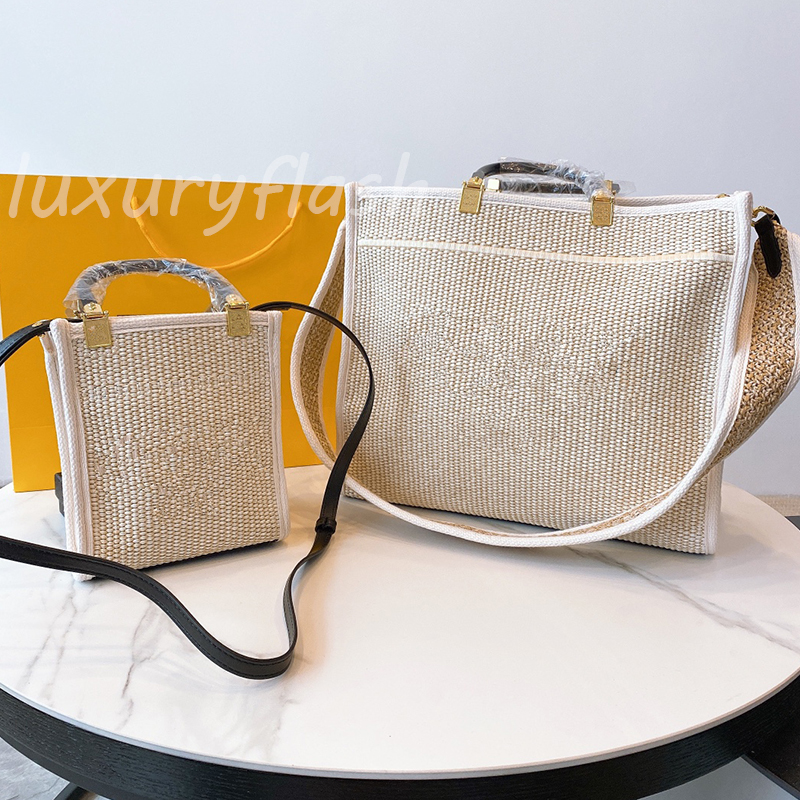 Designers Latest Straw Woven TOTE Bag Large-capacity Women Luxurys Handbags Fashion Casual High-quality Summer Shoulder Purses, Black borde 18*20cm
Designers Latest Straw Woven TOTE Bag Large-capacity Women Luxurys Handbags Fashion Casual High-quality Summer Shoulder Purses, Black borde 18*20cm