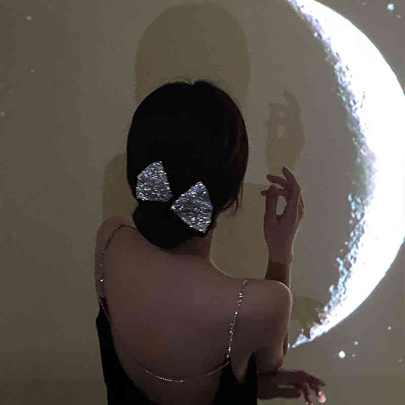 Hair Accessories Jewelry Lazy Ball Head Simple Bow Super Flash Temperament Twist and Curl Artifact Headdress Female Summer Binding