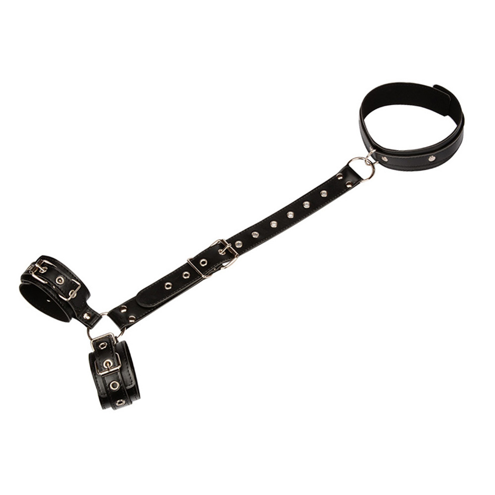 Massage Backhand tied Bdsm Bondage Restraint with Collar and Handcuffs Slave Fetish Bondage Gear Erotic Sex Toys For Couples Adult