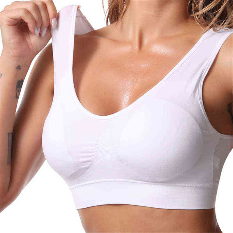 3PCS/Lot S-6XL Plus Size Bras For Women Seamless Bra With Pads Big Size 5XL 6XL Bralette Push Up Brassiere Vest Wireless BH 211217