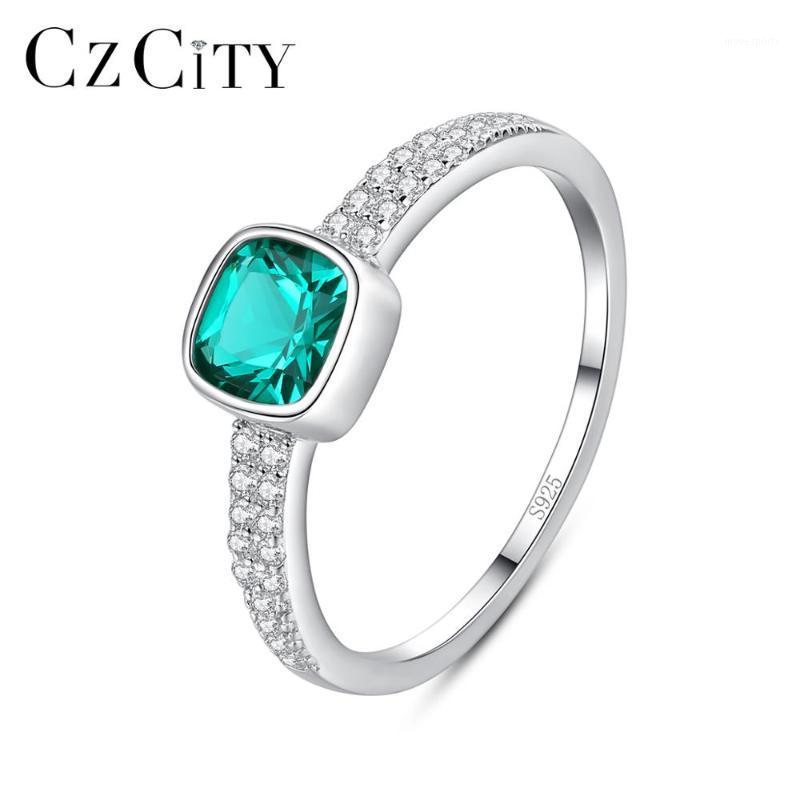 Cluster Rings CZCITY 100% 925 Sterling Silver Ring For Women Square Green Gemstone Charming Fine Jewellery Christmas Gifts Bijoux SR5891
Cluster Rings CZCITY 100% 925 Sterling Silver Ring For Women Square Green Gemstone Charming Fine Jewellery Christmas Gifts Bijoux SR5891