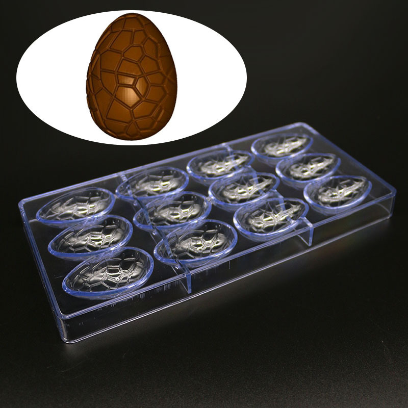 12 Cavities Easter Egg Mould Polycarbonate Chocolate Mold DIY Fondant Baking Pastry Tools Candy Maker Cake Mousse Mould Bakeware
12 Cavities Easter Egg Mould Polycarbonate Chocolate Mold DIY Fondant Baking Pastry Tools Candy Maker Cake Mousse Mould Bakeware