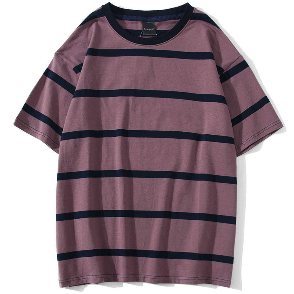 Aolamegs Men T Shirt Color Block Print 3 color Optional Tee Shirts Simple High Street Basic All-match Cargo Tops Male Streetwear 210715