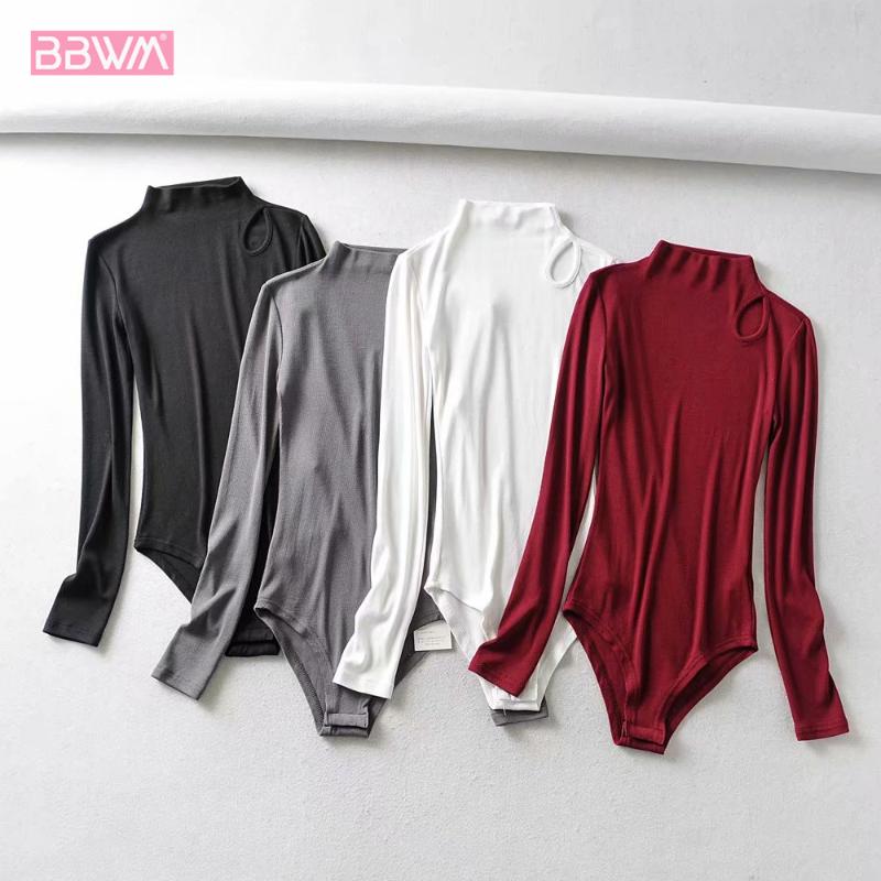 Women's Two Piece Pants Spring Jumpsuits Long-sleeved Stretch Cotton Slim Sexy Female Top Pure Color Simple Chic Wild Jumpsuit, White
Women's Two Piece Pants Spring Jumpsuits Long-sleeved Stretch Cotton Slim Sexy Female Top Pure Color Simple Chic Wild Jumpsuit, White