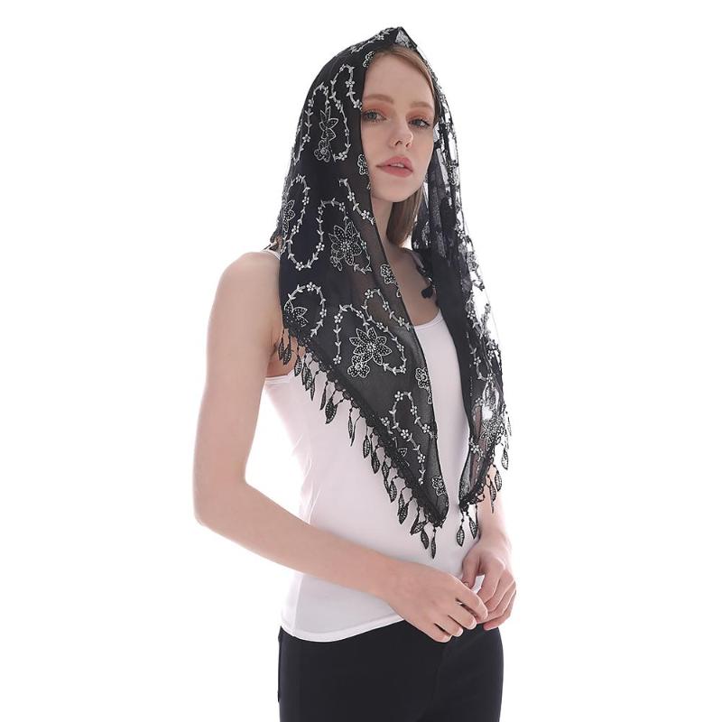 Scarves Embroidered Scarf For Catholic Prayer Shawl Spanish Mantilla Lace Hollow Veil Tassel Floral Transparent Laven
Scarves Embroidered Scarf For Catholic Prayer Shawl Spanish Mantilla Lace Hollow Veil Tassel Floral Transparent Laven