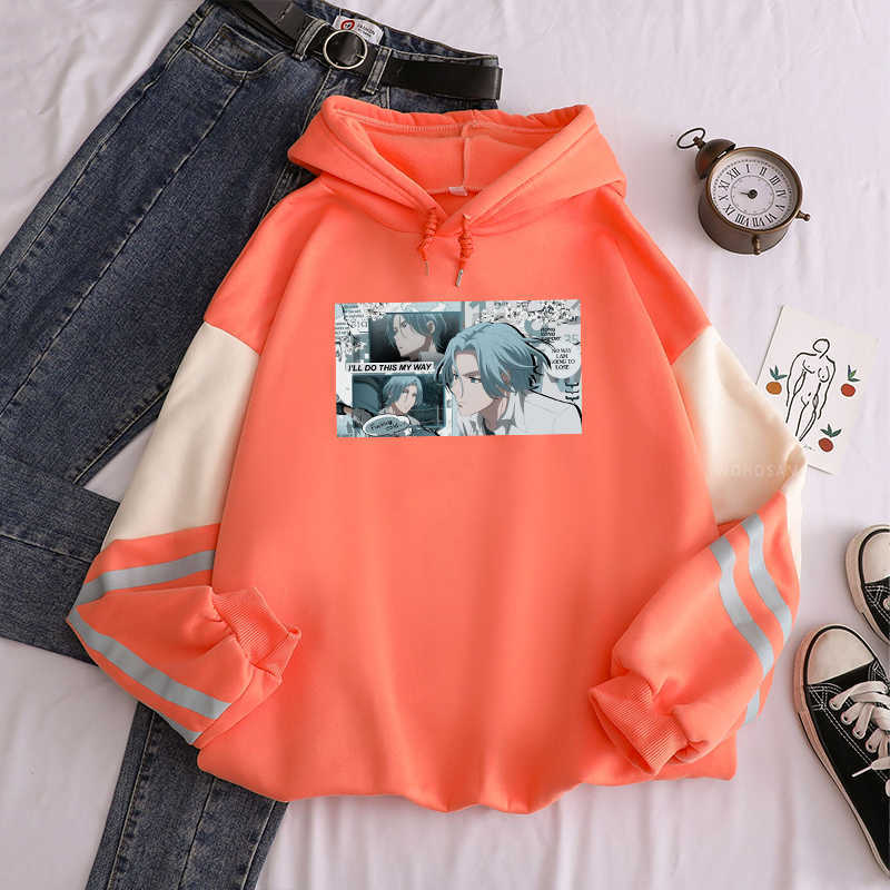 Harajuku Anime SK8 The Infinity Langa Hoodies Unisex Funny Cartoon Skateboard Manga Clothes Street Winter Patchwork Sweatshirts Y0804