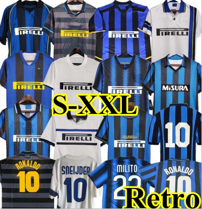 2009 10 finals Retro Soccer jersey MILITO SNEIJDER ZANETTI Football 97 98 99 Djorkaeff Baggio RONALDO ADRIANO MILAN 10 11 02 03 08 09
2009 10 finals Retro Soccer jersey MILITO SNEIJDER ZANETTI Football 97 98 99 Djorkaeff Baggio RONALDO ADRIANO MILAN 10 11 02 03 08 09