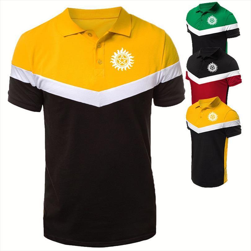 shirt winchester brothers printing men polo summer cotton casual trend splicing short sleeve, White;black
shirt winchester brothers printing men polo summer cotton casual trend splicing short sleeve, White;black
