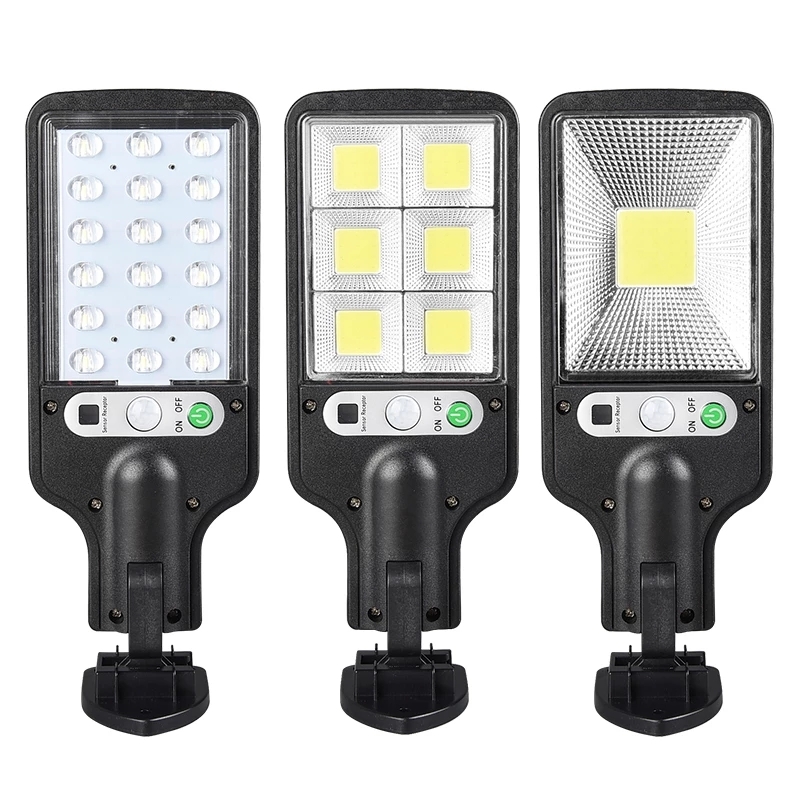 COB Solar Wall Light 18led 72COB 30COB PIR Sensor Sensor Control 3 Modes Waterproof Outdoor Garden Lights Remote Control