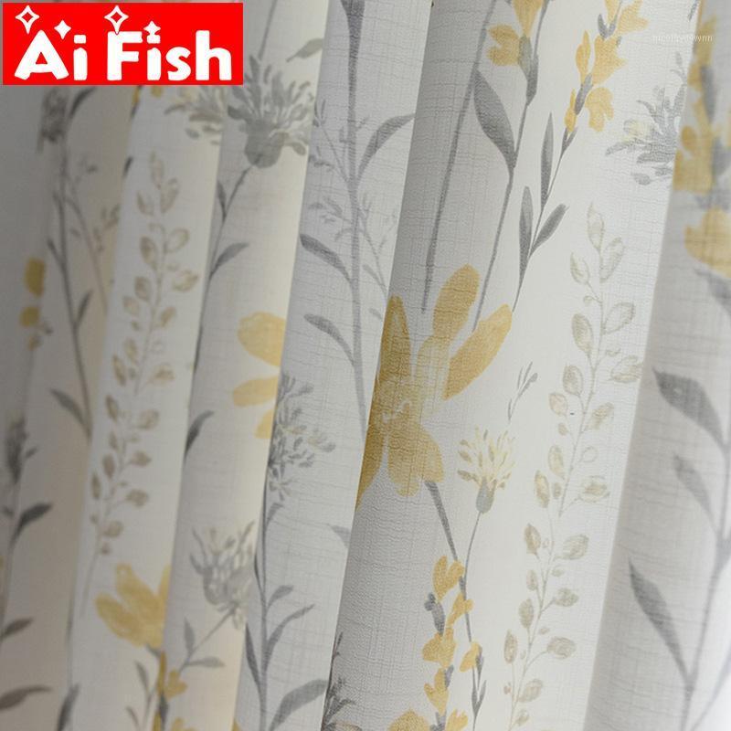 Curtain & Drapes American Pastroal Yellow Floral Plants Print Semi Blackout Curtains For Living Room Window Treatments Bedroom Fabric #5
Curtain & Drapes American Pastroal Yellow Floral Plants Print Semi Blackout Curtains For Living Room Window Treatments Bedroom Fabric #5